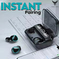 Black M10 Wireless Earburds with Fast Charge & ANC