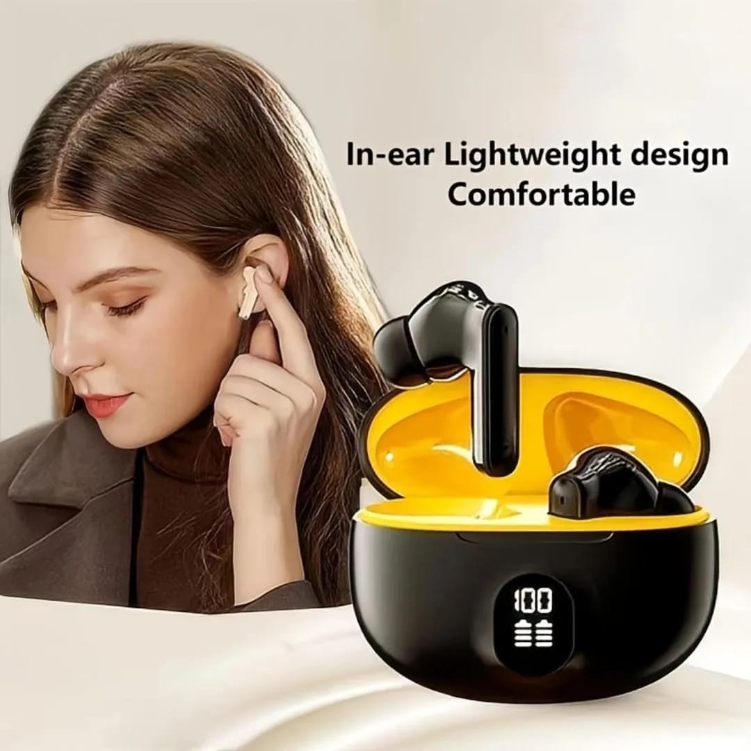 Black long-lasting Battery With Fast Charge Earbuds